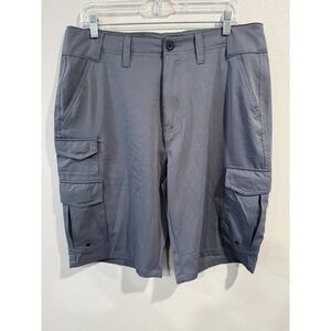 Denali Cargo Shorts Men's Size 34 Gray Utility Pocket Stretch Hiking Outdoor